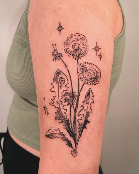 Girly Nature Tattoos, Beetle And Flower Tattoo, Tattoo Inspo Forearm, Fairy And Frog Tattoo, The Secret Garden Tattoo Ideas, Simple Tattoo Aesthetic, Fleabane Tattoo, Couple Nature Tattoos, Trippy Nature Tattoo