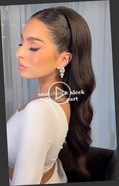 ▷ hoco hair ideas half up half down, hoco hair ideas down, hoco hair ideas half up Snatched Back, Up Hairdos, Up Dos For Prom, Sleek Bun, Simple Prom Hair, Hair Masks, Up Dos, Quince Hairstyles, Extensions Hair