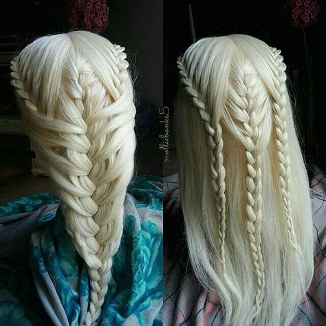 Elf hair style Knot Braids, Hairstyle References, Khaleesi Hair, New Braided Hairstyles, Mermaid Braid, Summer Braids, Knot Braid, Braid Hairstyle, Beautiful Braids