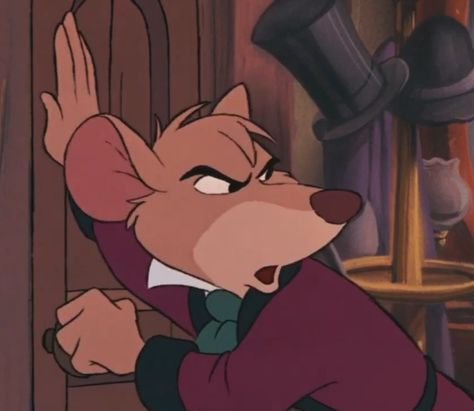 Basil Great Mouse Detective, The Great Mouse Detective Basil, Detective Reference, Basil The Great Mouse Detective, Basil Of Baker Street, Great Mouse Detective, Mouse Detective, Old Disney Movies, Story Journal