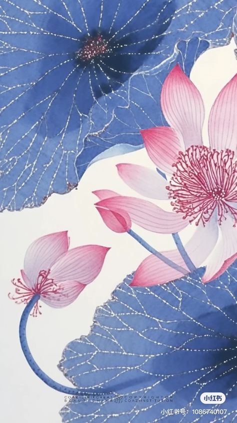 Painting Lotus, Chinoiserie Art, Indian Artwork, Lotus Flower Art, Lotus Painting, Lily Painting, Watercolor Projects, Intuitive Art, Watercolor Flower Art