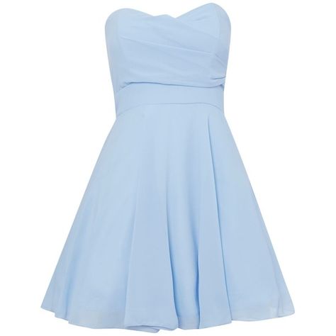 tfnc Strapless fit and flare dress (835 UYU) ❤ liked on Polyvore featuring dresses, vestidos, short dresses, blue, light blue, sale, short-sleeve dresses, mini dress, fit and flare dress and light blue short dress Short Dresses Blue, Promotion Dresses, Dress Polyvore, Fit And Flare Mini Dress, Baby Blue Dress, Strapless Dresses Short, Blue Strapless Dress, Baby Blue Dresses, Blue Dress Short