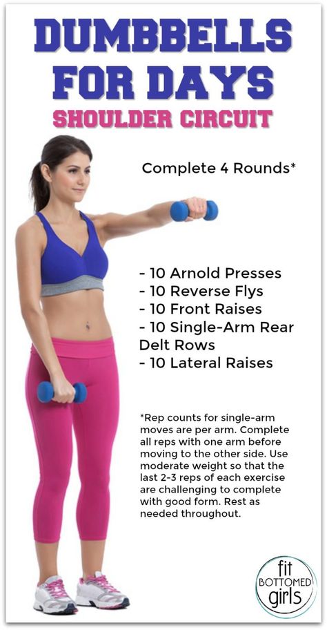 The Best Dumbbell Exercises for Your Shoulders - Fit Bottomed Girls Hand Weights Workout For Women, Hand Weight Workout For Women, Hand Weight Workout, Hand Weight Exercises, Best Dumbbell Exercises, Weights Workout For Women, Stomach Toning Workouts, Shoulder Workouts, Arm Muscle