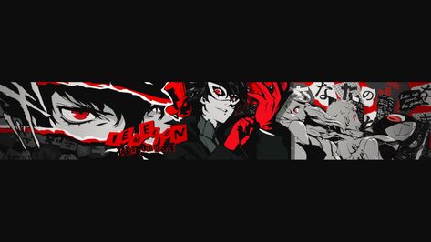 Persona 5 (Youtube Banner) by iEmelien.deviantart.com on @DeviantArt Youtube Banner Artist, Youtube Banner Backgrounds Anime, 1024 X 576 Youtube Banner Anime, Anime Yt Banner, 1024 X 576 Pixels Youtube Banner, Persona 5 Banner, Anime Youtube Banner, Yt Banner 1024 X 576, Youtube Banner Anime