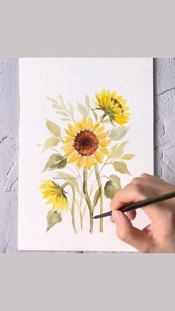 Lisa Lam 藍 | Watercolorist on Instagram: "🌻Learn to paint this Sunflower Garden in my latest Skillshare Class in painting 🌻. Get a 30-day FREE trial when you sign up via the link in my bio to join this class for FREE!" Art Reels, Watercolor Sunflowers, Skillshare Classes, Watercolor Subjects, Sunflower Garden, Sunflower Painting, Garden Painting, Watercolor Sunflower, Watercolor Techniques