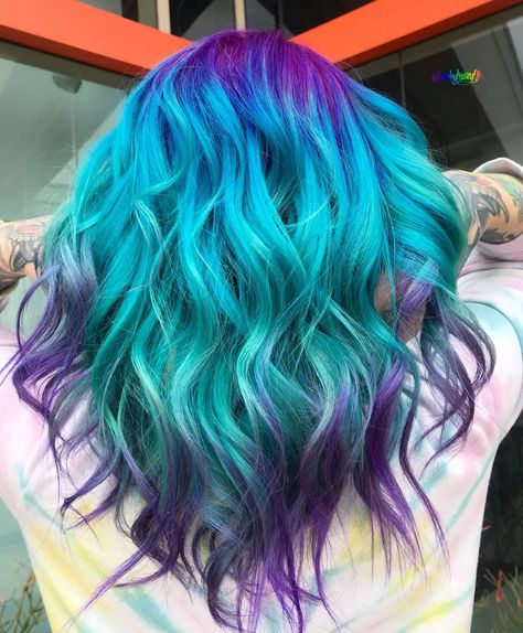 Pulp Riot LA Hair Stylist on Instagram: “Snozzberries👾🦋 for @bloodofwolves 🐺 color by me and cut by @doug_theo  I used jam velvet clear powder and nirvana to create this gem🦕…” Ombre Hair Style, Dramatic Hair Colors, Coffee Brown Hair, Haircolor Ideas, Lavender Hair Colors, Pulp Riot Hair Color, Dramatic Hair, Brown Ombre Hair, Pulp Riot Hair