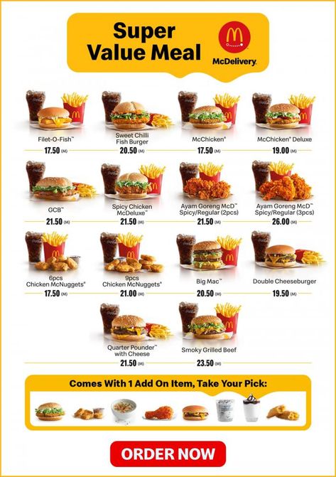 McDonald's McDelivery Super Value Meals Promotion Mcdo Menu Philippines, Menu Mcd, Mcdo Menu, Veggie Chicken Salad, Mcdonalds Order, Burger Bangor, Salad Honey Mustard, Mcdonalds Food, Kfc Inspired Recipes