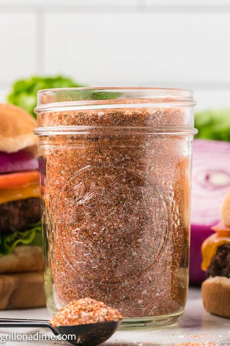 Homemade Burger Seasoning Recipe A&w Burger, Burger Seasoning Recipe, Hamburger Seasoning Recipe, Best Burger Seasoning, The Best Hamburgers, Burger Recipes Seasoning, Best Hamburgers, Texas Roadhouse Steak Seasoning, Burger Homemade