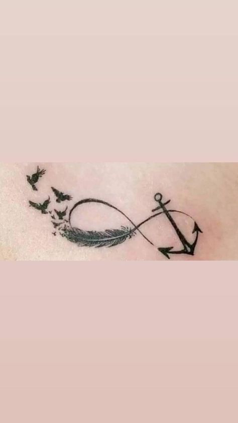 Anchor Tattoos For Women, Infinity Anchor Tattoo, Infinity Anchor, Anchor Tattoo Design, Anchor Tattoos, Anchor Tattoo, Love Family, Anchors, Infinity Tattoo