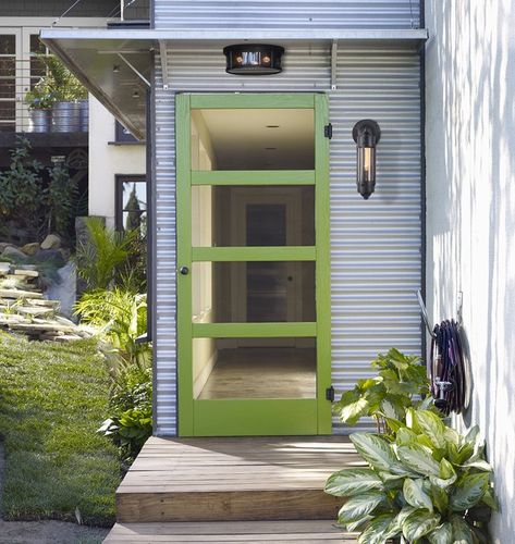 The 7 Types of Screen Doors | Hunker Deck Doors, Screened Porch Doors, Deck Redo, Metal Screen Doors, Security Screen Door, Modern Townhouse, Building A Porch, Modern Screens, Farmhouse Front Door