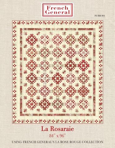 La Rose Rouge – FRENCH GENERAL French General Fabric, Halloween Quilt Patterns, Two Color Quilts, White Quilts, Red And White Quilts, Chic Quilts, French General, Garden Quilt, Halloween Quilts