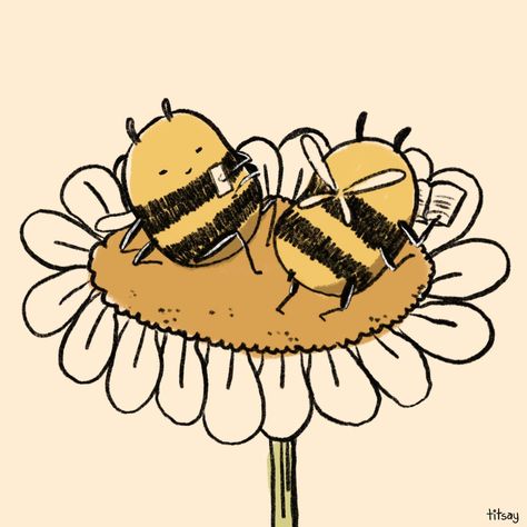 Comfortable Silence, Bee Artwork, Cute Scrapbooks, Mini Doodle, I Love Bees, Bee Tattoo, Bee Art, Bullet Journal Doodles, Bees Knees