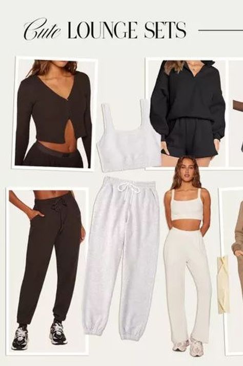 Cute lounge sets that I love for lounging at home or an easy everyday look. Tap to shop and bring this fashion inspo to life! Cute Lounge Sets, Cute Lounge, Chic Lounge, Cozy Winter Outfits, Work Attire, Summer Looks, Perfect Outfit, Everyday Look, Lei