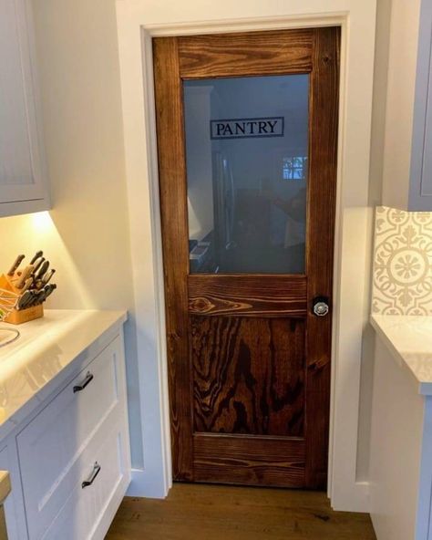 Modern Pantry Door Pvc, Frosted Pantry Door Kitchen Glass, Vintage Pantry Door, Farmhouse Pantry Door, Antique Pantry Door, Antique Pantry, Frosted Glass Pantry Door, Vintage Pantry, Kitchen Pantry Doors