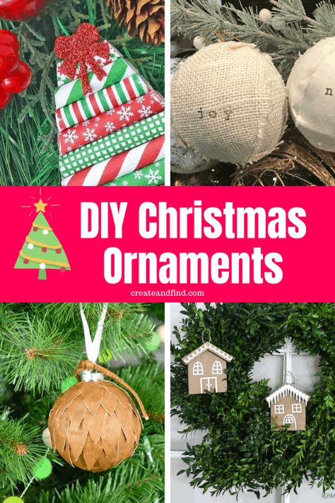 21 incredible DIY Christmas ornaments to make this year. There is an option for all skill levels from simple crafts to more detailed DIYs. Fun ways to add budget-friendly Christmas decorations to your tree and home this year. Clear Glass Ornament Ideas, Easy Diy Ornaments For Kids, Glass Ornament Ideas, Diy Ornaments For Kids, Easy Diy Ornaments, Ornaments For Kids, Decorating 101, Diy Christmas Ornaments Easy, Diy Christmas Tree Ornaments