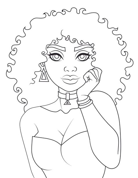 Black Art Coloring Pages, Black Woman Coloring Pages, Love Coloring Pages, Instagram Template Design, Blender Tutorial, Shark Party, Coloring Pages For Adults, Cartoon Wallpaper Iphone, Cool Coloring Pages