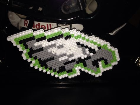 Philadelphia Eagles logo I made out of perler beads. Melt Beads, Melt Beads Patterns, Philadelphia Eagles Logo, Eagles Logo, Beads Patterns, Beads Designs, Kandi Patterns, Melty Beads, Melting Beads