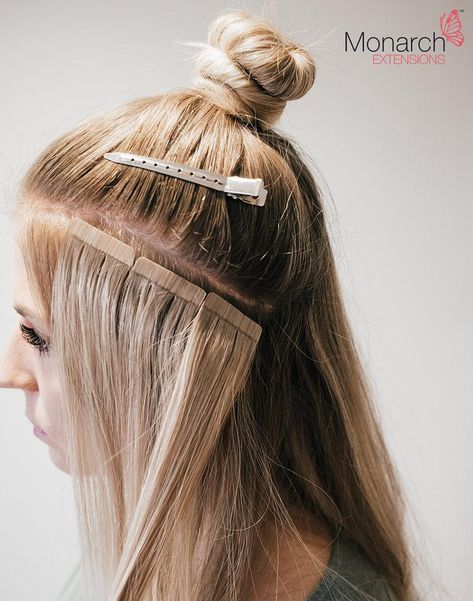 The Ultimate Guide To Hair Extensions For White Girls - Society19 Hair Extension Tips And Tricks, Hair Extensions Tutorial, Hair Ext, Red Hair Extensions, Tape Ins, Hair Extension Brands, Hair Extensions For Short Hair, Extension Hair, Luxy Hair