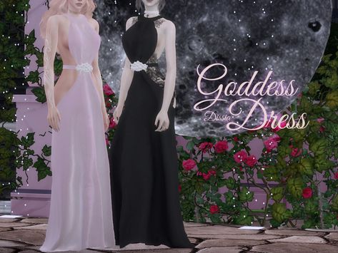 Dissia's Goddess Dress Sims 4 Goddess Dress, Sims 4 Cc Goddess Dress, Sims 4 Goddess Cc, Pretty Sims, Sims 4 Toddler Clothes, Ts4 Poses, Sims 4 Challenges, Goddess Outfit, Sims 4 Anime