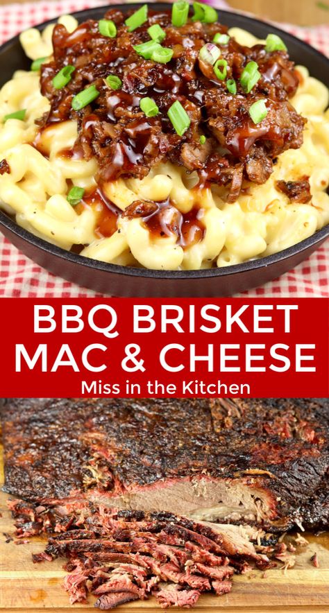 Brisket Mac And Cheese, Brisket Leftovers, Leftover Smoked Brisket, Bbq Leftovers, Brisket Sandwiches, Milanesa Recipe, Gas Smoker, Homemade Cheese Sauce, Beef Brisket Recipes