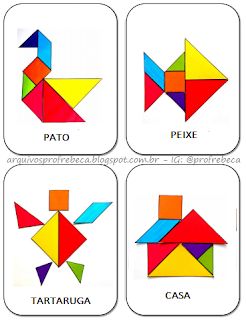 Professora Rebeca Neumann: Mini Fichas para Tangram! Circus Party Games, Tangram Activities, Tangram Puzzles, Messy Art, Montessori Preschool, Working Memory, Math Projects, Community Helpers, English Lessons For Kids