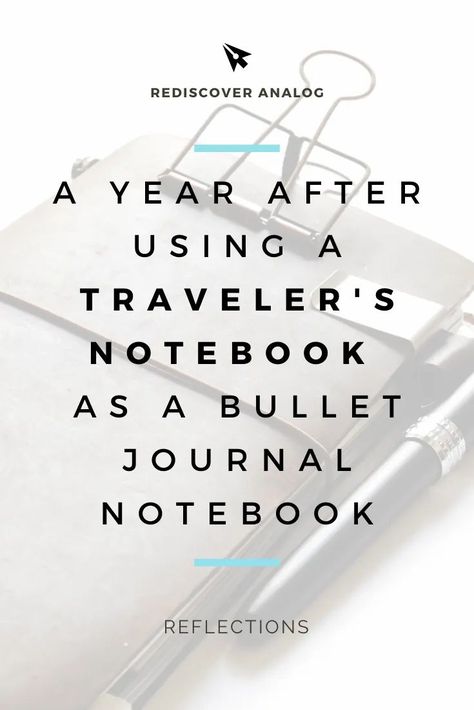 One year in review: Bullet Journal in a Traveler's Notebook Year In Review Bullet Journal, Travelers Notebook Ideas Inspiration, Travelers Notebook Ideas, Travelers Notebook Setup, Traveler's Journal, Types Of Journals, Notebook Refill, Travel Notebook, Traveler Notebook Inserts