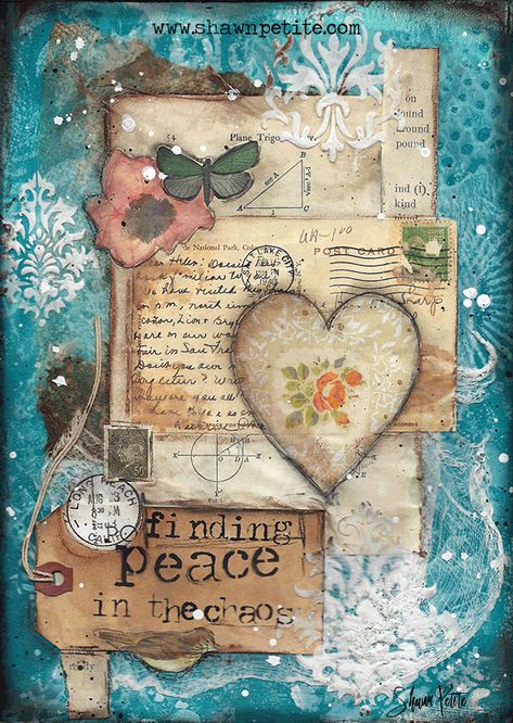 sunday-inspiration-9-18-16-web Kertas Vintage, Sunday Inspiration, Mixed Media Art Techniques, Mixed Media Art Canvas, Mixed Media Crafts, Mixed Media Tutorials, Collage Art Mixed Media, Vintage Junk Journal, Mixed Media Projects