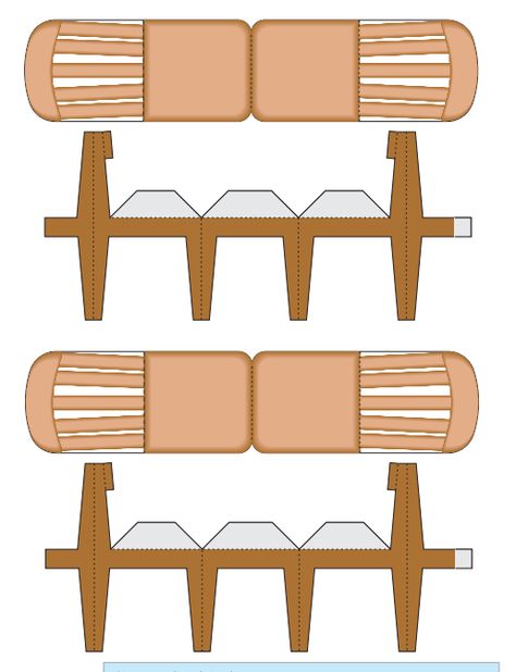 Mini Paper Furniture, Dollhouse Furniture Plans Paper, 3d Paper Doll House Furniture Templates, Miniature Chair Template, Kino Box, Chair Miniature, Table Template, Paper Furniture, Paper Dolls Clothing