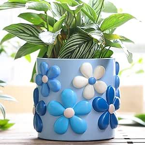 Cute Girly Room, Pot Craft Ideas, Boho Modern Home, Fun Planters, Rock Projects, Pot Craft, Plants Pet Friendly, Porcelain Design, Resin Planters