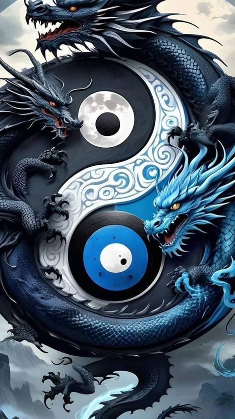 Jing Y Jang, Dragon Wallpaper Iphone, 3代目j Soul Brothers, Chinese Dragon Tattoos, Yin Yang Art, Dragon Artwork Fantasy, Japanese Art Prints, Photo To Cartoon, Dragon Lover