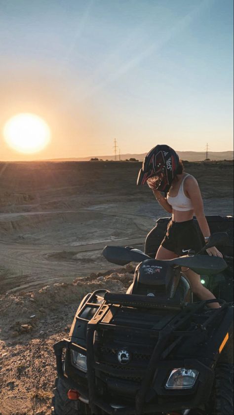 Atv Riding Aesthetic, Atv Beach, Riding Aesthetic, Atv Riding, Beach Aesthetic, Aesthetic Girl, Instagram Story, Bmw Car, Bmw