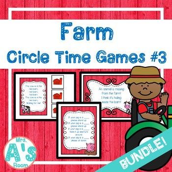 Farm Circle Time Activities, Farm Kindergarten Activities, Farm Theme Preschool Activities, Farm Week, Circle Time Games, Farm Theme Preschool, Circle Time Activities, Farm Animals Theme, Preschool Circle Time