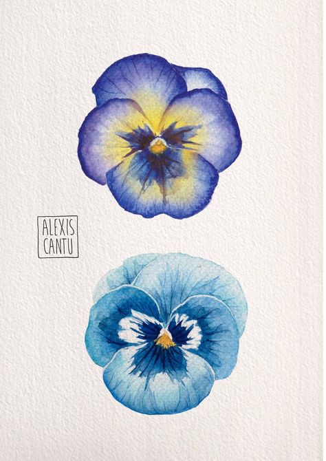 Watercolour Pansy, Animal Tattoo Ideas, Learn Watercolor Painting, Cool Tattoo, Illustration Blume, Watercolor Flower Art, Watercolor Art Lessons, Arte Inspo, Flower Art Painting