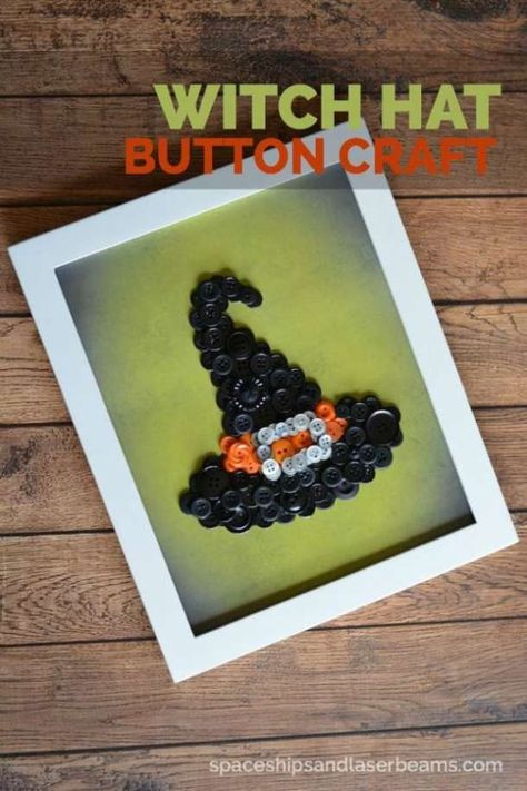 Scary Halloween Crafts, Boy Birthday Party Ideas, Bricolage Halloween, Halloween Class Party, Easy Halloween Party, Creative Pumpkin Carving, Button Craft, Spaceships And Laser Beams, October Crafts