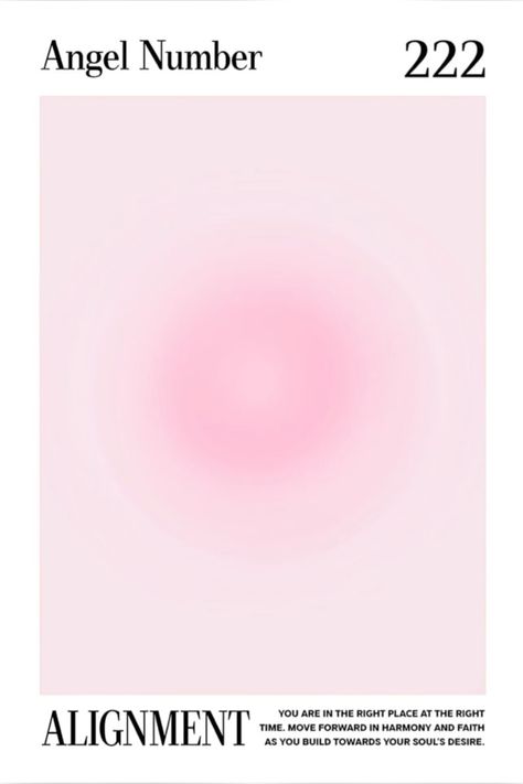 Pink Aura Poster, What Are Angel Numbers, 222 Angel Number, Angel Number 222, Aura Poster, Prosperity And Abundance, Pink Aura, Angel Number, Aura