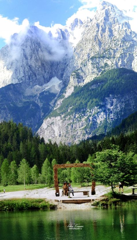 Lake Jasna, Kranjska Gora region,Triglav National Park, Julian Alps, Slovenia, Nikon Coolpix B700, 24.2mm, 1/640s, ISO500, ISO320, f/5, +0.7ev, HDR photography, vertical panorama segment 3, retouch Nikon NX-D, 2020. 07.13.09:13 #LakeJasna Kranjska Gora, Triglav National Park, Julian Alps, Hdr Photography, Nikon Coolpix, Holiday Travel, Slovenia, Nikon, National Park