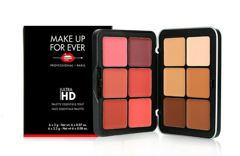 @Rezou (Sunshine Beauty's) - Best set Makeup🛍🛒 - Benable Makeup Forever Foundation Palette, Best Makeup Sets, Face Essentials, Red Makeup Looks, Hd Face, Foundation Palette, Blush Shades, Cream Foundation, Red Makeup