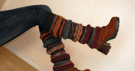 Old Sweater Diy, Diy Leg Warmers, Diy Crochet Sweater, Recycled Sweaters, Buy Boots, Diy Socks, Old Sweater, Upcycle Sweater, Boot Cuffs