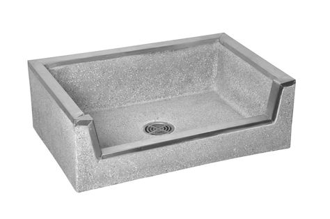 Fiat Commercial Utility Sink TSB3003100 White $800 Dog Tub, Small Basement Design, Small Basement Bathroom, Terrazzo Bathroom, Basement Bathroom Design, Mop Sink, Dog Washing Station, Basement Laundry Room, Basement Laundry