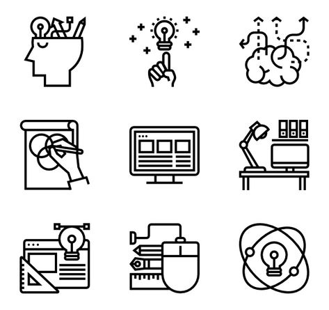 30 Design Thinking icons for personal and commercial use. Meticulous Line icons. Download it at flaticon.com now! #Flaticon #freeicons #icons #graphicdesign Graphic Design Icons Symbols, Creativity Symbol, Work Symbol, Workshop Logo, Workshop Icon, Icon Inspiration, Work Icon, Hansel Y Gretel, Design Jersey