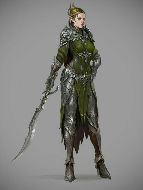 Female Elf Fighter Warrior - Pathfinder PFRPG DND D&D d20 fantasy Elven Armor, Knight Outfit, Character Design Cartoon, Knight Costume, Female Elf, Rpg Horror, Art Outfits, Rpg Dice, Female Character Concept