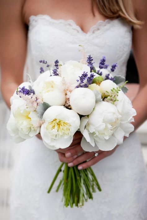 flowers White Peony Bouquet Wedding, Bridal Bouquet Summer, Bridal Bouquet Peonies, Peony Bouquet Wedding, Lavender Bouquet, Rustic Wedding Bouquet, Purple Bouquet, Vermont Wedding, Peony Wedding