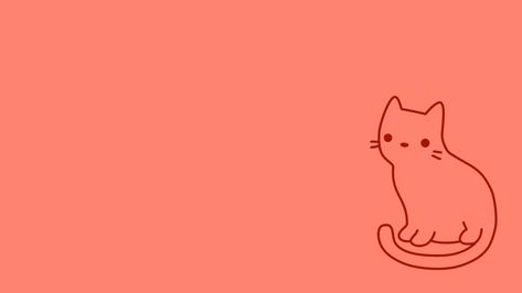 Dark Red Cat, with light red background aesthetic wallpaper Cute Red Desktop Wallpaper, Cute Red Wallpapers For Laptop, Macbook Cat Wallpaper, Red Notion Aesthetic, Red Computer Background, Red Background Aesthetic Wallpaper, Red Anime Wallpaper Pc, Light Red Background Aesthetic, Red Keyboard Wallpaper