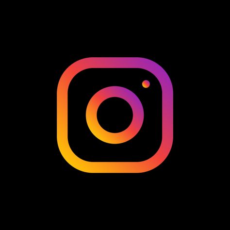 Instagram Logo Black Screen, Instagram Logo Black Background, Instagram Glowing Logo, Insta Logo, Insta Like, Logo Ig, New Instagram Logo, Red And Black Background