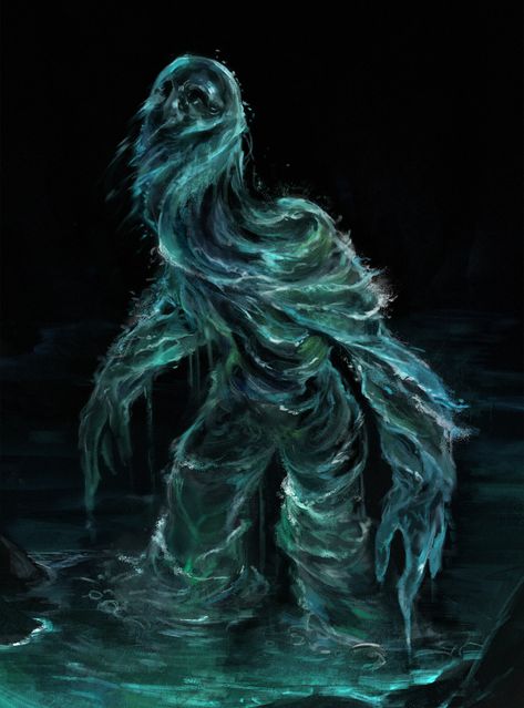 Water Monster Concept Art, Sea Elf, Water Monster, Beast Creature, D D Monsters, Dragon Rpg, Cthulhu Mythos, Alien Concept, Fantasy Beasts