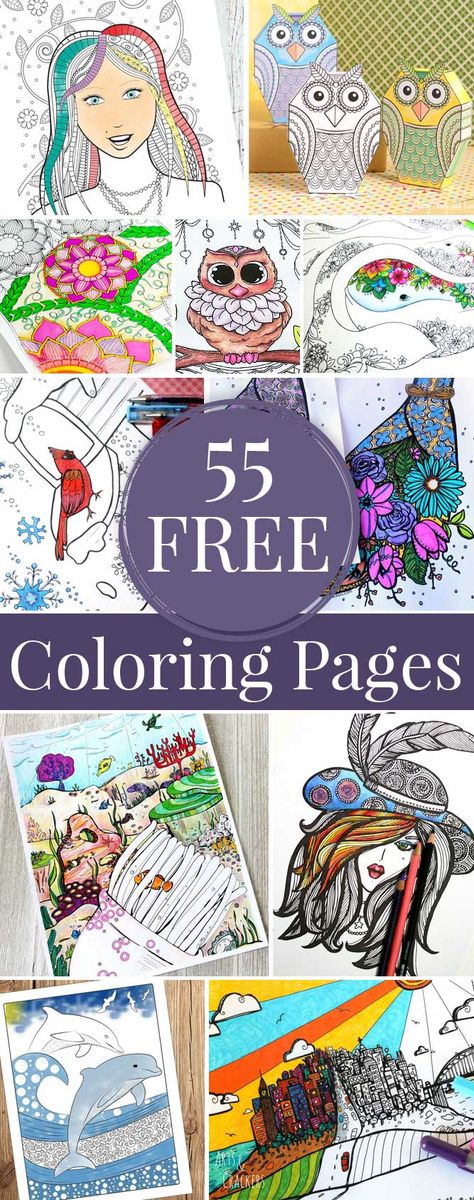 55 FREE Coloring Pages created by the Coloring Tribe for you to enjoy | Hattifant Simple Art Activity, Craft Letters, Thailand Activities, Coloring Mandalas, Free Adult Coloring Pages, Printable Adult Coloring Pages, Paper Toy, Coloring Pages For Adults, Winter Animals