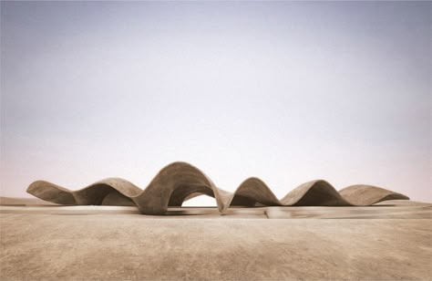 Desert Architecture, Casa Club, Golf Academy, Concrete Forms, Generative Design, Museum Architecture, Organic Architecture, Architecture Concept, Architecture Rendering