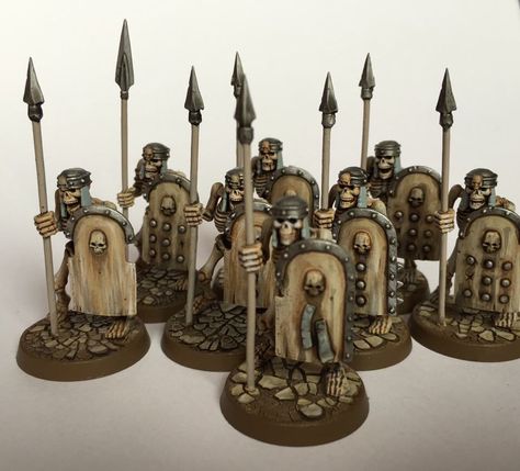 Tomb Kings Infantry Tomb Kings Art, Barrow Wight, Royal Tombs Of Ur, Tomb Kings Warhammer, Warhammer Tomb Kings, Skeleton Warrior, King Painting, Tomb Kings, Grimdark Miniatures