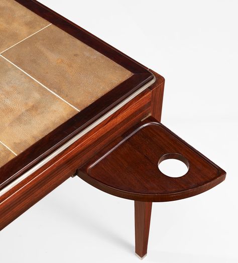 Dupré Lafon Game Table Shagreen Paul Dupre Lafon, Shagreen Furniture, French Art Deco Furniture, Composite Bow, Games Table, Cabin Cruiser, Link Art, Game Table, Luxury Art