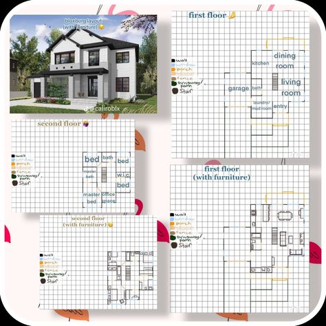 House Layout Grid, Houses Layout, Bloxburg Designs, Bloxburg Homes, Bloxburg Layout, Bloxburg Rooms, Roblox Hacks, Bloxburg Hacks, Aesthetic Usernames